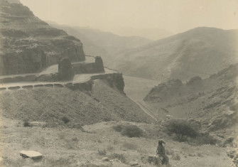 View from Michni Kandao, last blockhouse on the Khyber line (looking towards Landi Kotal), R. B. Holmes, 1919. New York Public Library. Public Domain.