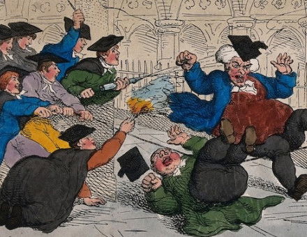 ‘College Pranks’, Thomas Rowlandson, 1811. Wellcome Collection. Public Domain.