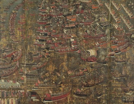 The Battle of Lepanto, attributed to Georgios Klotzas. National History Museum of Greece (CC BY 4.0).