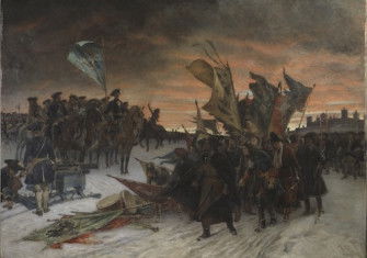 Victory at Narva, by Gustaf Cederström, 1905. Nationalmuseum. Public Domain.