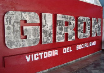Sign commemorating the Bay of Pigs victory at Playa Giron, Cuba. Adam Jones (CC BY 2.0)