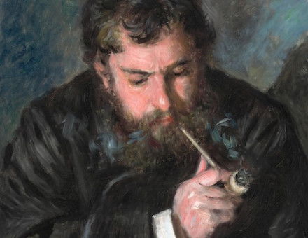 Claude Monet, by Auguste Renoir, 1872. National Gallery of Art. Public Domain.