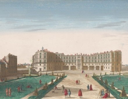 ‘View of the Château de Saint-Germain-en-Laye’, 18th-century engraving. Rijksmuseum. Public Domain.