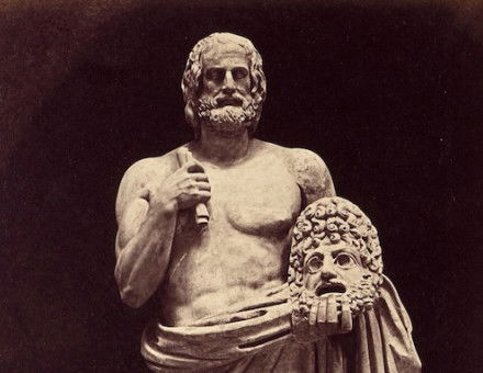 Statue of Euripides in the Vatican. Photograph by James Anderson, 1859. The J. Paul Getty Museum, Los Angeles. Public Domain.