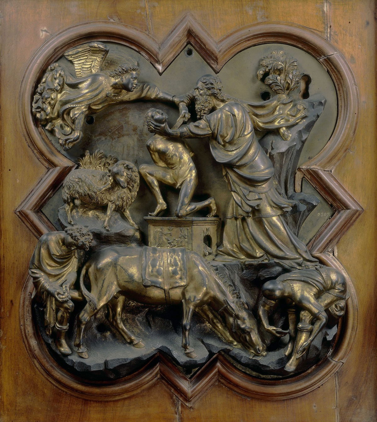 The sacrifice of Isaac by Filippo Brunelleschi, 1401. Alinari/TopFoto.