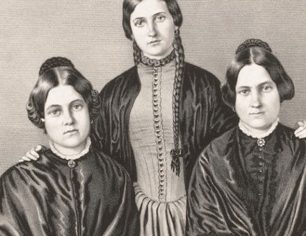 ‘Mrs Fish and the Misses Fox: the original mediums of the mysterious noises...’, c.1852. Library of Congress. Public Domain.