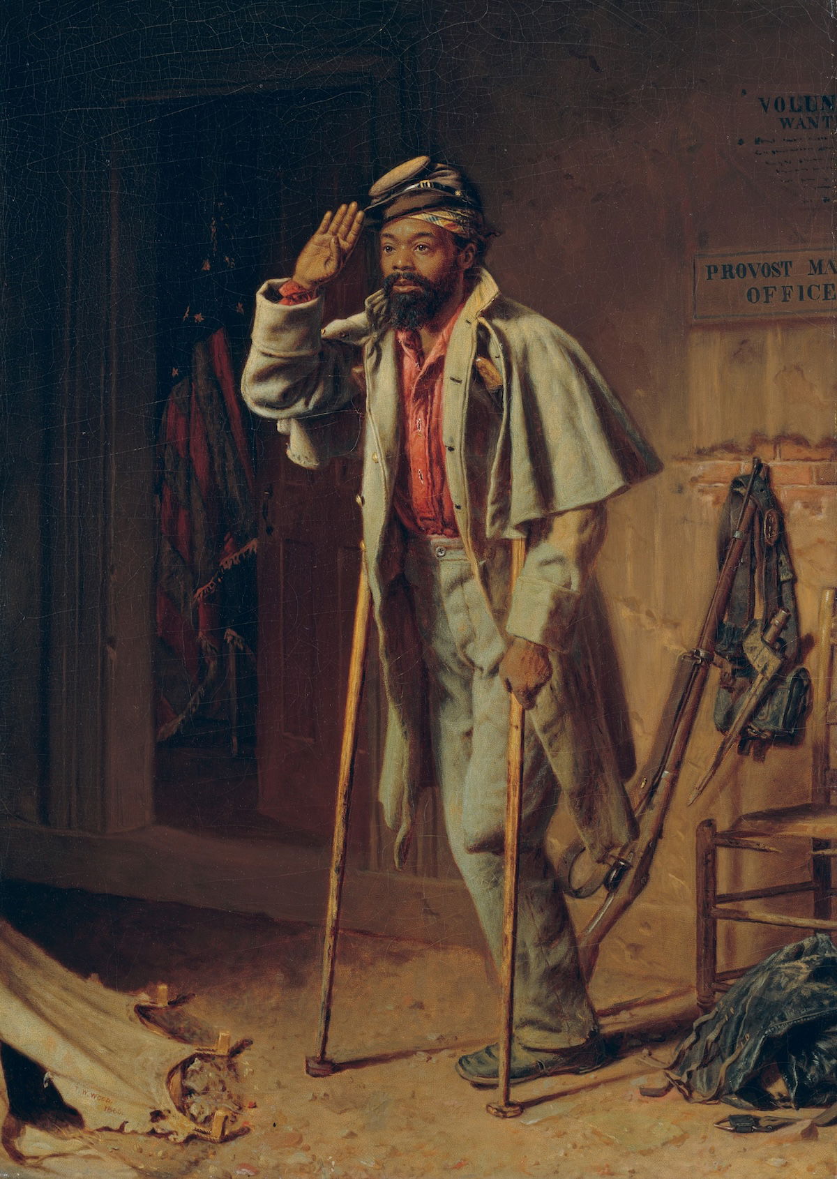 ‘A Bit of War History: The Veteran’, Thomas Waterman Wood, 1866. Metropolitan Museum of Arts. Public Domain.