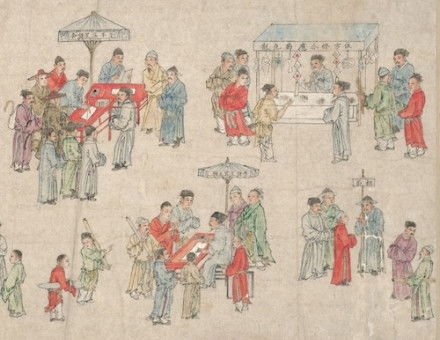 ‘Street Scenes in Times of Peace’, by Zhu Yu, c. 1293-1365. Art Institute of Chicago. Public Domain.