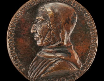 Dominican preacher Girolamo Savonarola, unknown artist, 1497. National Gallery of Art. Public Domain.