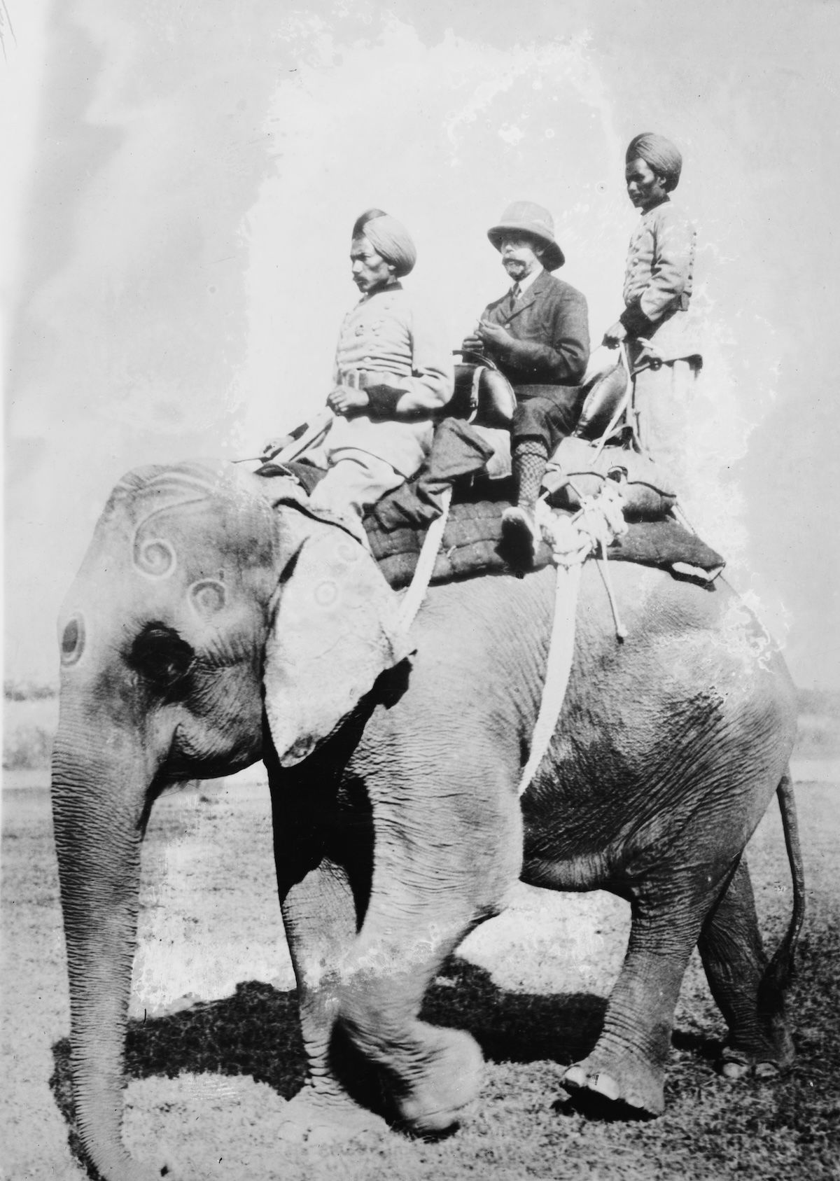 King George V on a hunting trip in Nepal during his visit to the subcontinent to be installed as King-Emperor of India, December 1911. Library of Congress. Public Domain.