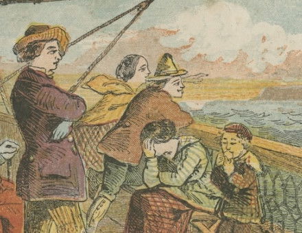 ‘The last glimpse of Erin’, sheet music, by Thomas Moore, c.1850. Yale Center for British Art. Public Domain.