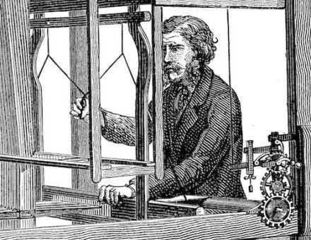 Jacquard loom, 1876. Heritage Images/TopFoto.