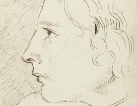 Detail from a portrait sketch of John Keats by Benjamin Haydon, 1816. Yale Center for British Art, Paul Mellon Collection. Public Domain.