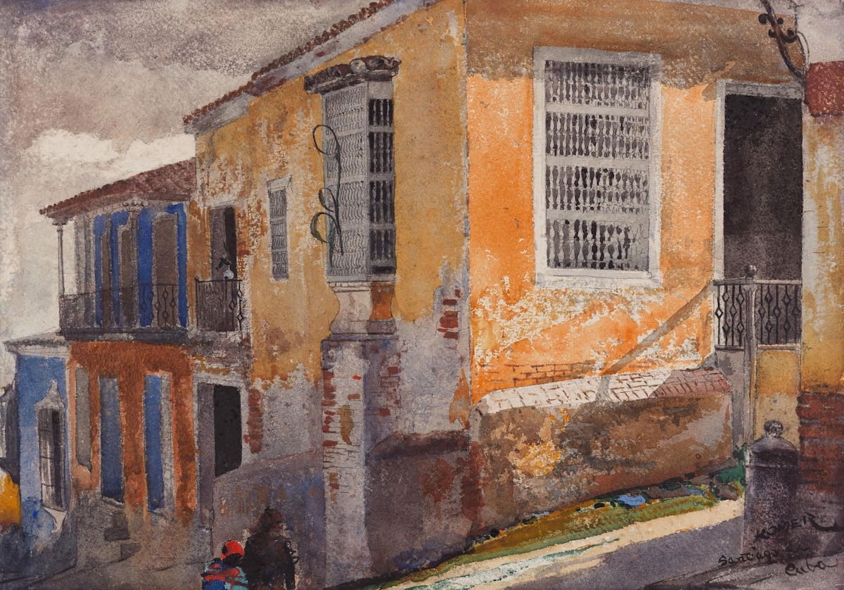 ‘Street Corner, Santiago de Cuba’, Winslow Homer, 1885. Museum of Fine Arts. Boston.