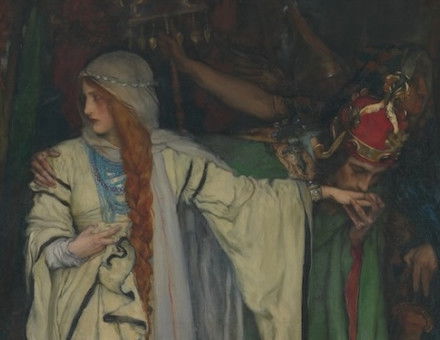 King Lear, Act I, Scene I by Edwin Austin Abbey, 1898. Metropolitan Museum of Arts. Public Domain.