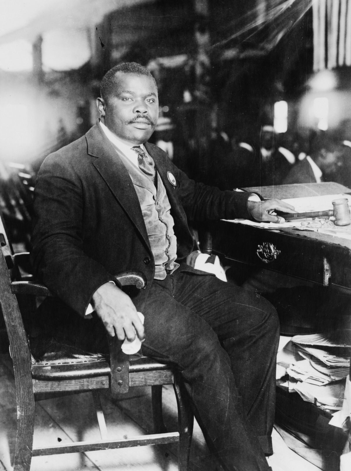 Marcus Garvey in 1924. Library of Congress. Public Domain.