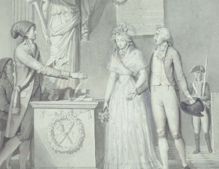 ‘Le mariage républicain’, by Jean-Baptiste Mallet. Musée Carnavalet, Histoire de Paris. Public Domain.