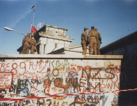 The Berlin Wall, November 1989.
