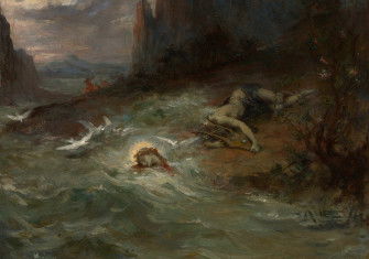 The Death of Orpheus, by Henri Leopold Lévy, c. 1870. Art Institute of Chicago. Public Domain.