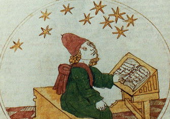 A medieval astrologer, Bavarian,  15th century © akg-images.