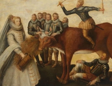 The Dairy Cow: The Dutch Provinces entreat Elizabeth I for aid against Philip II of Spain, c.1633-39.