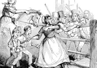 ‘The Welsh Rioters’, engraving in The Illustrated London News, 11 February 1843.
