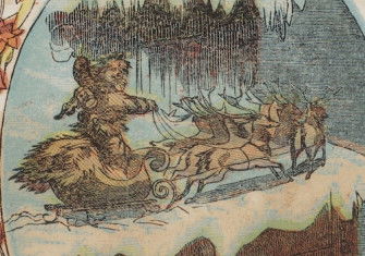 Visit of Saint Nicholas, Clement Clarke Moore, c.1850. Yale University Library. Public Domain.