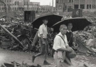Ginza, Tokyo in the aftermath of the firebombing, March 1945. NARA. Public Domain.