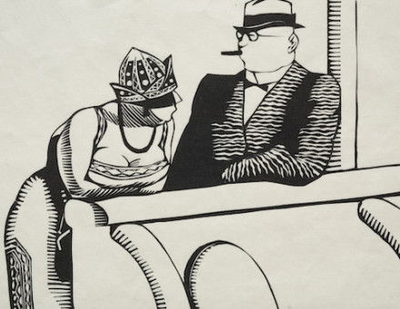 ‘You are German, I am sure of it: I am from Berlin’, by Hermann-Paul, c. 1920s. The Cleveland Museum of Art. Public Domain.