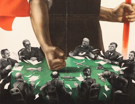 ’We demand peace!’, Soviet propaganda poster by Viktor Koretsky, 1950. Brown Digital Repository. Brown University Library. Public Domain.