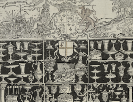 Prizes from the 1567 English state lottery, from Humfrey Dyson’s A booke [of] proclamations , 1618. Folger Shakespeare Library. Public Domain.