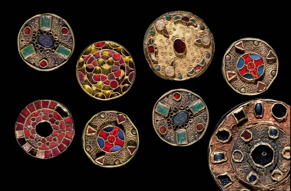Fibulae, French, sixth-seventh century. Luisa Ricciarini/Bridgeman Images
