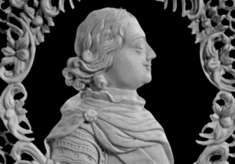 Ivory profile portraits of Peter the Great and Catherine the Great, late 18th or early 19th century. Metropolitan Museum of Art. Public Domain.